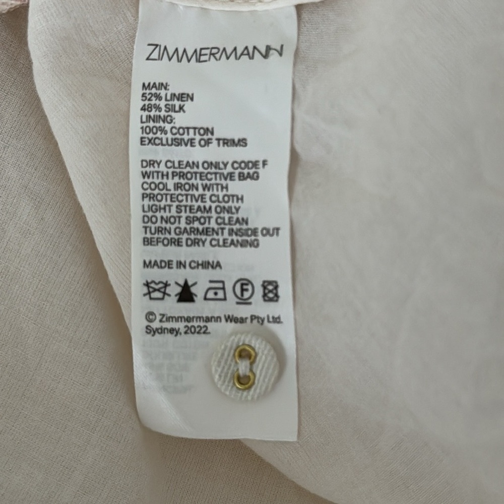 ZIMMERMANN Wonderland V-Neck Floral-Print Linen & Silk-Blend Organza Dress - Picture 12 of 13